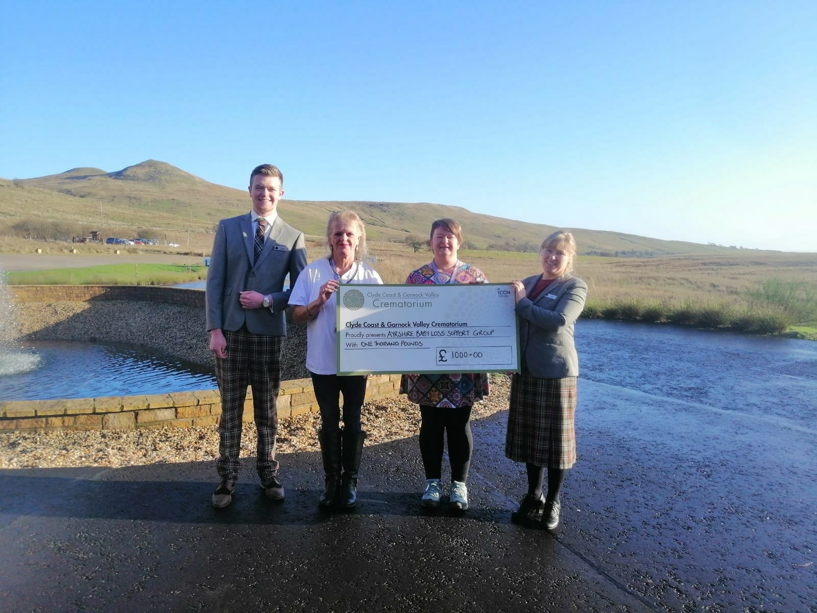 CLYDE COAST & GARNOCK VALLEY CREMATORIUM CONTINUES SUPPORT OF LOCAL CHARITIES WITH MUCH NEEDED DONATIONS